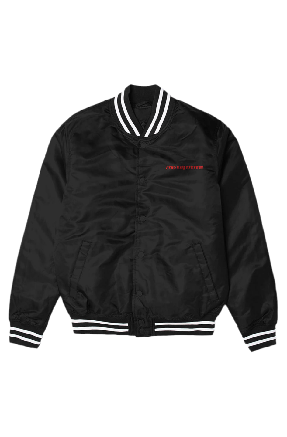 Clearly Divided Mens Varsity Bomber Jacket